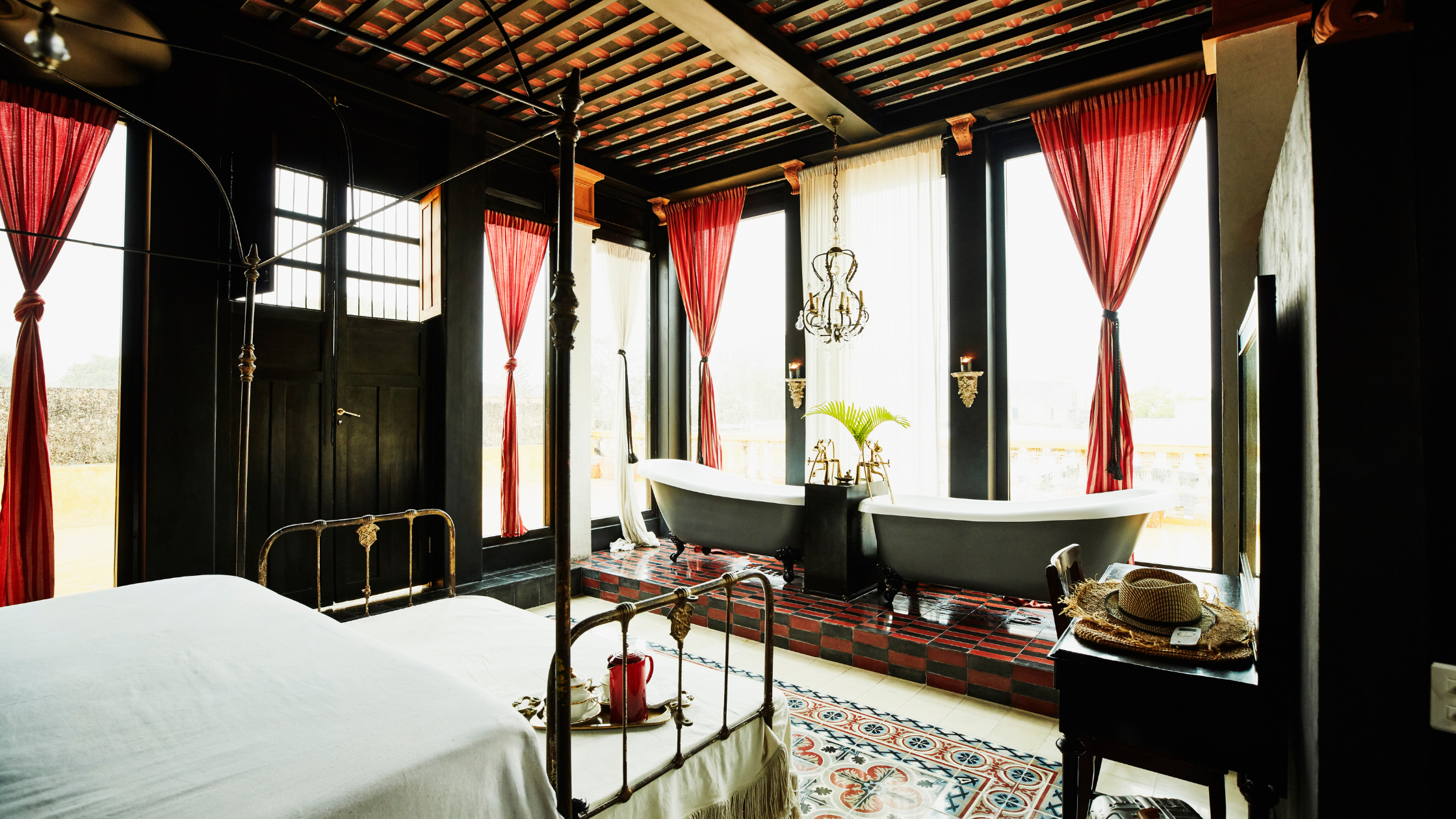Distinctive boutique hotel room